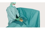 Equipo BARRIER Flex Universal, colocación abdominal en uso